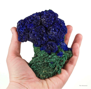 photo of azurite and malachite which are copper carbonates