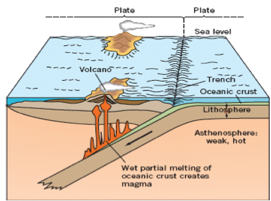 block diagram of plate techtonics